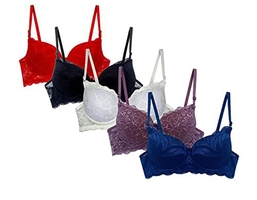 Kit 5 Sutiãs Sutian Soutien Sutien Renda Bojo 