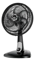 Ventilador de Mesa 30cm Turbo Mondial Preto/Prata 60W 6 Pás VT-30-NB