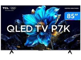 [Com Cashback R$ 4151 ] Smart TV 85" TCL 4K UHD QLED 85P7K Google TV AiPQ Google Assistente 3 HDMI 1 USB