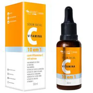 Max Love Sérum Facial Vitamina C, 10 em 1, Pele Hidratada, Macia e Iluminada, 30ml