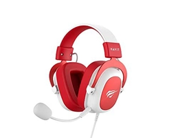 [ PRIME ] Havit Headphone Fone de Ouvido H2002d Red, Gamer, com Microfone, Falante 53mm, Plug 3, 5mm: compatível com XBOX ONE e PS4, HV-H2002d 