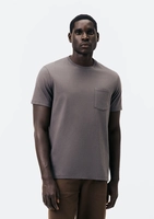 【 Tam.: XG】camiseta básica masculina comfort super cotton com bolso - cinza