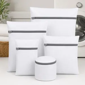 Kit Sacos Lavar Roupas Delicadas Zíper Reforçado