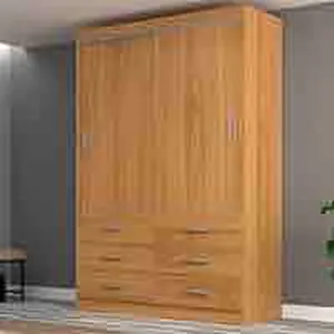guarda-roupa solteiro veneza 2 pt 6 gv cinamomo - Marrom