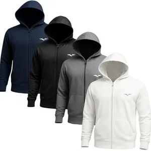 Jaqueta Unissex com Capuz, Ziper e Bolsos Para Frio