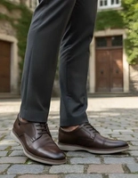 Sapato Oxford Masculino em Couro com Amortecedor