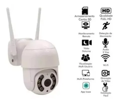 Câmera Segurança Smart Ip Wifi Icsee Mini Dome Full Hd A8