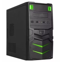 Gabinete Sem Fonte Br-One Com 2 Baias Preto E Verde Suporte Micro Atx por R$103