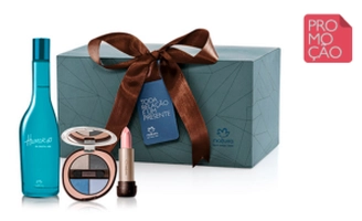 [Natura] Kit Natura - Colônia Humor da minha vida + Quarteto de sombras + Batom Aquarela + Embalagem - R$ 107 frete grátis