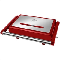 Grill e Sanduicheira 2 em 1 1200W Vermelho 110v