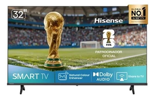 Smart TV 32" HD Hisense 32A4NV c/ HDR10 e Alexa