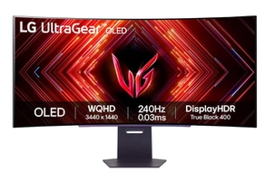 Monitor Gamer LG UltraGear OLED Curvo – Tela OLED 45”, QHD, HDR400 Trueblack, 240Hz, 0,03ms (GtG), NVIDIA G-SYNC