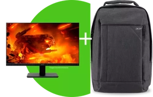 Monitor Acer Zeroframe 27"; IPS FHD 75hz 4ms 1HDMI V277 Bix + Mochila Acer para Notebook 15,6" Gray Dual Tone water resist