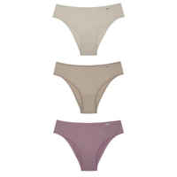 [AME] Kit com 3 calcinhas biquini microfibra moda delrio 51811 sortido