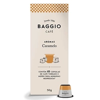 [ Rec / Super / L3P2 ] Cápsulas de Café Baggio Café Aroma Caramelo, compatível com Nespresso