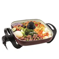 Panela Elétrica Britânia Super Chef Ceramic Multifunção - Vinho - R$123