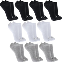 [TAM:34 ao 44] Kit 10 pares de meias Mash Invisíveis Esportivas de Algodão