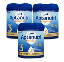 Kit 3 Fórmula Infantil Aptanutri Premium 3 800g