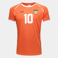 Camisa Holanda 2002 n°10 Masculina - Laranja e Branco - R$50