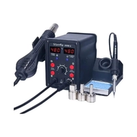 [Taxas Inclusas] Estação de Solda 2 em 1 Silverflo 8586D - Pistola de Ar Quente com Display Digital