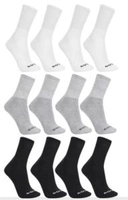 Meia Gonew Cano Alto Pacote C/12 Pares - Branco+Preto | R$ 40