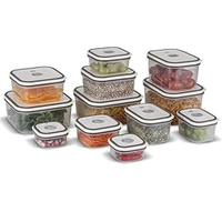 Conjunto 12 Potes Herméticos Cinza