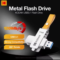 (Moedas R$13) Pendrive Kodak k133 3.1 128gb 120MBs