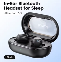 [R$19,27 Moedas/APP] Fone de Ouvido Toocki EJ12, Sem Fio Bluetooth 5.3 In-ear, Controle de Toque Ipx4