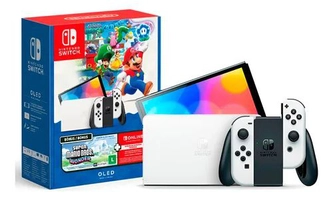 Console Nintendo Switch Oled + Mario Bros Wonder + 3 Meses de NSO