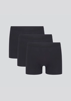 【Tam.: P ao XXG 】Kit 3 Cuecas Boxer Em Malha - Preto / HERING