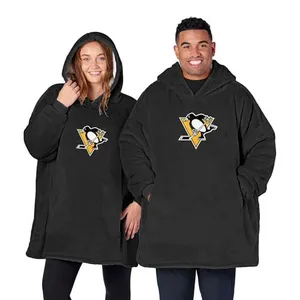 Moletom NCAA Hoodler Lã Ovelha Bordado Penguins