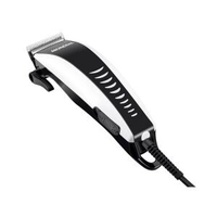 Máquina de Cortar Cabelo Mondial 1255-02 4 pentes Preta/Branca - 110V | R$30