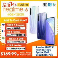 [11/11] Smartphone Realmee 6 NFC 8GB + 128GB | R$1.048