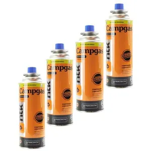 [WhatsApp Magalu] [R$4,12 cada lata] Kit Refil 4 Cartuchos Gás Maçarico Fogareiro Portátil - Nautika