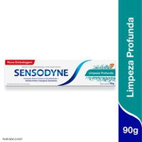 (Leve 2 Pague 1) Sensodyne Limpeza Profunda Pasta De Dente para Sensibilidade nos Dentes, 90g