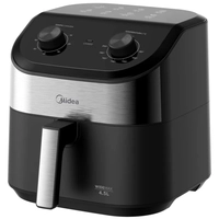 Midea Fritadeira Air Fryer 4,5L Widemax Cyclone Preto 127V e 220V