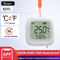 【 App】 Sensor Zigbee IP65 LCD Umidade SONOFF SNZB-02WD