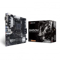 Placa Mãe Biostar B450MX, Chipset B450, AMD AM4, mATX, DDR4