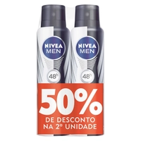 Kit Desodorante Nivea Black & White 48h 2un