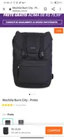 Mochila Burn City - Preto - R$ 27
