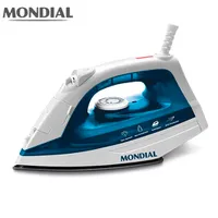 Ferro a Vapor Mondial F32 com Spray - Branco/Azul - R$42
