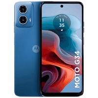Smartphone Motorola Moto G34 5G 128GB, Tela 6.5 120Hz, Câmera 50MP, NFC, e-SIM, Áudio Estéreo, Impressão Digital, Snapdragon® 695, Azul 