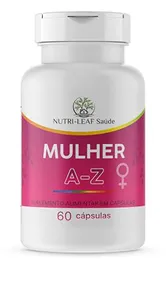 Mulher A Z com 22 Vitaminas e Nutrientes Essenciais para Energia Disposição Saúde e Bem-Estar Femi