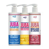 Kit Juba Shampoo Higienizando, Condicionador, Encaracolando Creme de Pentear 500ml Widi Care