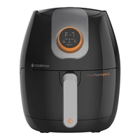 Fritadeira Elétrica Digital sem Óleo 3L Cadence Cook Fryer Preta 1250W FRT526