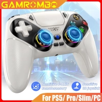 (Moedas R$ 170,60) Controle Gamrombo RGB sem fio p/ PS5 e PC