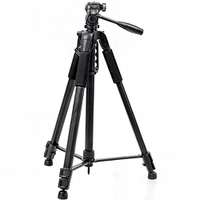 Tripe Profissional Semi-Hidraulica 170cm Para Cameras E Celulares Ideal Para Estabilizar Videos E Fotos - Com Tres Monopes Com Trava