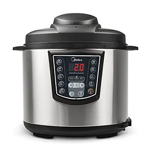 Panela Pressão Elétrica Midea 6L Digital Inox