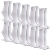 Kit 10 Meias Cano Alto Algodão Branco M