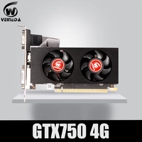 Placa de Vídeo GTX 750 4gb 128bit 5012mhz gddr5 placa de vídeo vga para nvidia geforce jogo mais forte do que r7 350 2gb